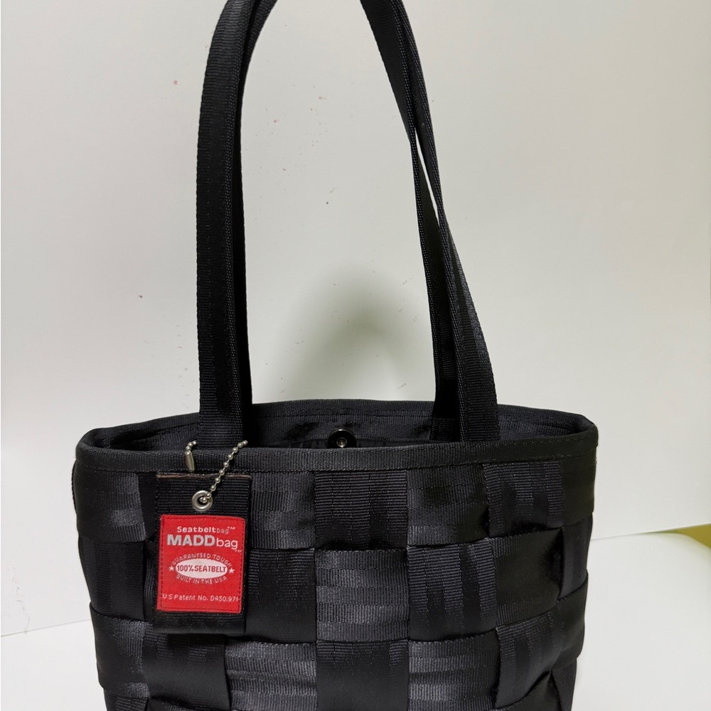 Vintage Maddbag Seatbelt Bags Medium Black Handbag Rare